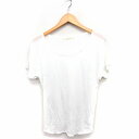 スピック&スパン Spick&Span 無地 カットソー Tシャツ 半袖 デコルテネック オフホワイト 白 /FT19 レディース  220812