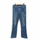 【中古】サムシング something Vienus jean デニム ジーンズ ブーツカット 色あせ加工 29 ブルー 青 /FT14 レディース 【ベクトル 古着】 220822