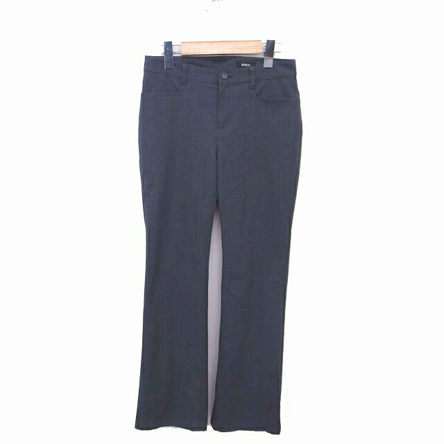 【中古】ボッシュ BOSCH パンツ ロング ストレート ジップフライ 厚手 ウール混 36 グレー /TT33 レディース 【ベクトル 古着】 220827