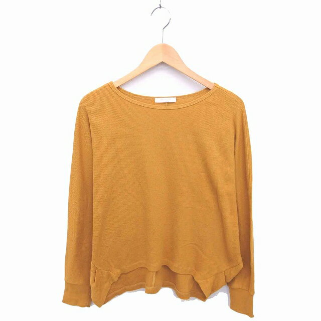 【中古】ショコラフィネローブ chocol raffine robe ニット セーター ボートネック ドルマンスリーブ ..