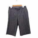 【中古】ストロベリーフィールズ STRAWBERRY-FIELDS パンツ ハーフパンツ スラックス ウール 1 グレー 灰 /KT11 レディース 【ベクトル 古着】 220910(4)