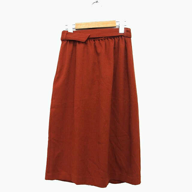 【中古】ロペピクニック ROPE Picnic タイト スカート ロング タック スリット ベルト 36 ブラウン 茶 /HT2 レディース 【ベクトル 古着】 221019 vectorpremium-17143230 ブランド古着ベクトルプレミアム店 サンプル画像2