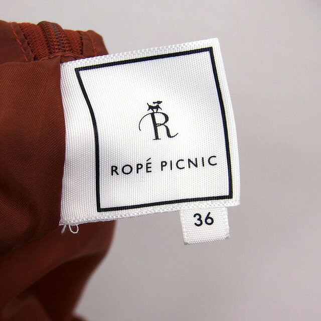 【中古】ロペピクニック ROPE Picnic タイト スカート ロング タック スリット ベルト 36 ブラウン 茶 /HT2 レディース 【ベクトル 古着】 221019 vectorpremium-17143230 ブランド古着ベクトルプレミアム店 サンプル画像3