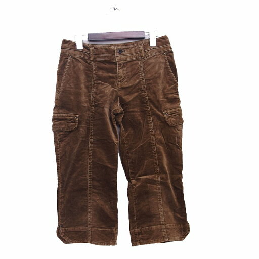 【中古】ヴェールダンス Vert Dense パンツ クロップド コットン シンプル 3 ブラウン 茶 /KT39 レディース 【ベクトル 古着】 221203 【中古】ヴェールダンス Vert Dense パンツ クロップド コットン シンプル 3 ブラウン 茶 /KT39 レディース 【ベクトル 古着】 221203