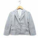 【中古】エスピービー SPB ジャケット アウター テーラード 背抜き コットン混 M グレー /NT32 レディース 【ベクトル 古着】 230302(4)