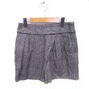 【中古】スピック&スパン ノーブル Spick&Span Noble キュロット パンツ ショート 千鳥格子 ウール 38 グレー /TT36 レディース 【ベ...