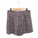 【中古】スーナウーナ Sunauna キュロット パンツ ツイード ラメ ジップフライ ウール 36 茶 ブラウン /TT42 レディース 【ベクトル 古着】 ...