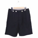 【中古】ミンピ Mimpie ハーフ パンツ ひざ丈 厚手 ウール 1 黒 ブラック /TT18 レディース 【ベクトル 古着】 230407