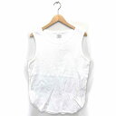 【中古】グリーンレーベルリラクシング ユナイテッドアローズ green label relaxing チュニック ワッフル ボートネック プルオーバー ノースリ...