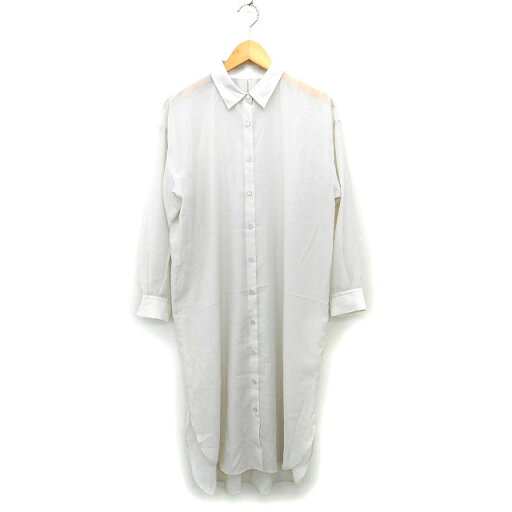 【中古】オペークドットクリップ OPAQUE.CLIP シャツワンピ ワンピース Iライン ロング シアー ステンカラー ドロップショルダー 長袖 L ライトグレー /NT5 レディース 【ベクトル 古着】 230703 【中古】オペークドットクリップ OPAQUE.CLIP シャツワンピ ワンピース Iライン ロング シアー ステンカラー ドロップショルダー 長袖 L ライトグレー /NT5 レディース 【ベクトル 古着】 230703