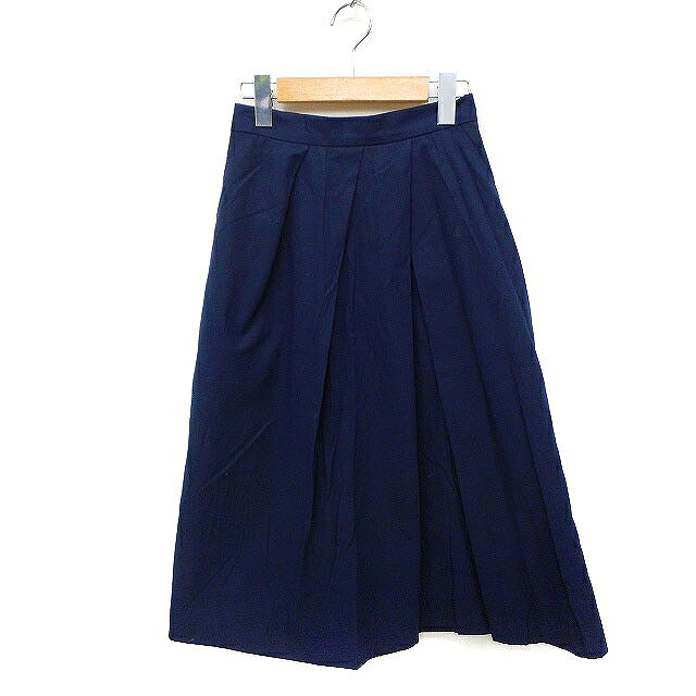 【中古】ロペピクニック ROPE Picnic タック フレアスカート ロング ミモレ丈 無地 36 ネイビー 紺 /FT25 レディース 【ベクトル 古着】 230701 vectorpremium-17507882 ブランド古着ベクトルプレミアム店 パッケージ画像