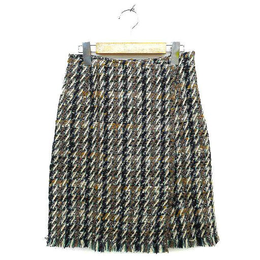 【中古】ウィルセレクション WILLSELECTION スカート フレア ひざ丈 ニット ウール混 フリンジ ラメ混 バックジップ M 紺 ネイビー /NT20 レディース 【ベクトル 古着】 230717 【中古】ウィルセレクション WILLSELECTION スカート フレア ひざ丈 ニット ウール混 フリンジ ラメ混 バックジップ M 紺 ネイビー /NT20 レディース 【ベクトル 古着】 230717