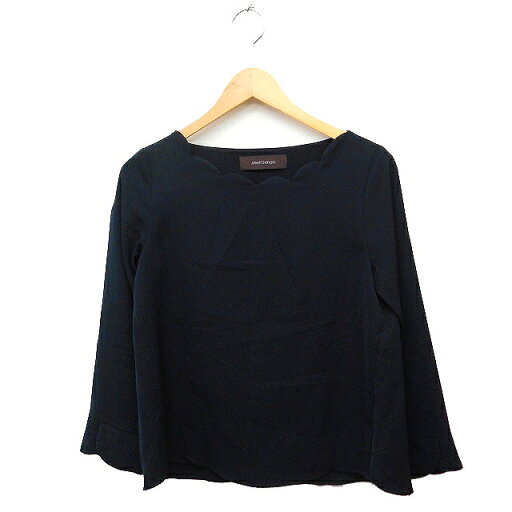 【中古】ジュエルチェンジズ Jewel Changes アローズ スカラップネック シャツ ブラウス 長袖 無地 ゆったり ブラック 黒 /FT7 レディース 【ベクトル 古着】 230713 【中古】ジュエルチェンジズ Jewel Changes アローズ スカラップネック シャツ ブラウス 長袖 無地 ゆったり ブラック 黒 /FT7 レディース 【ベクトル 古着】 230713