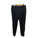 【中古】ボールジー BALLSEY トゥモローランド タック テーパードパンツ ロールアップ 無地 ウール 36 ブラック 黒 /FT9 レディース 【ベクトル 古着】 230807