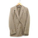 【中古】エモダ EMODA チェスター コート ミディ丈 ダブル 無地 シンプル F ダークベージュ /HT4 レディース 【ベクトル 古着】 230818