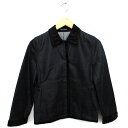 【中古】コムサデモード COMME CA DU MODE ジャケット アウター ステンカラー フェイクファー 裏地なし コットン 綿 M 黒 ブラック /NT1...