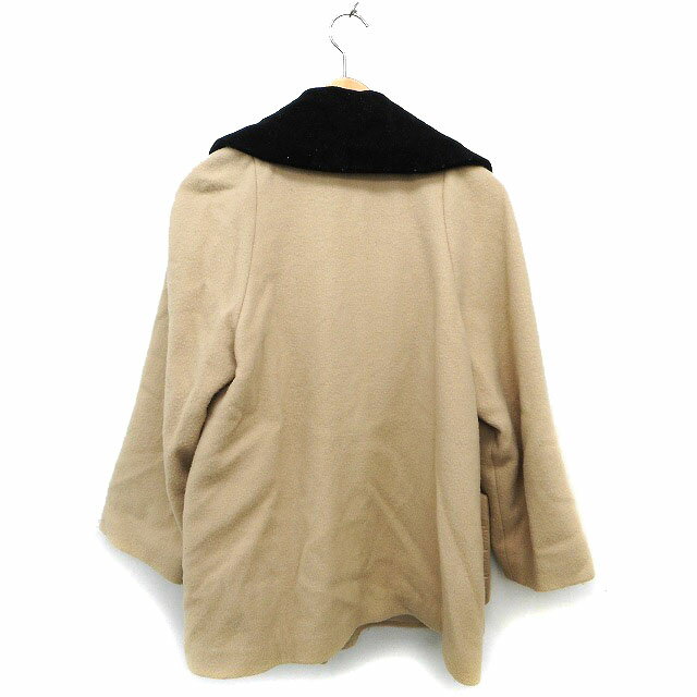 【中古】スナイデル snidel チェスター コート アウター ショート ウール 無地 F ベージュ /NT5 レディース 【ベクトル 古着】 230908