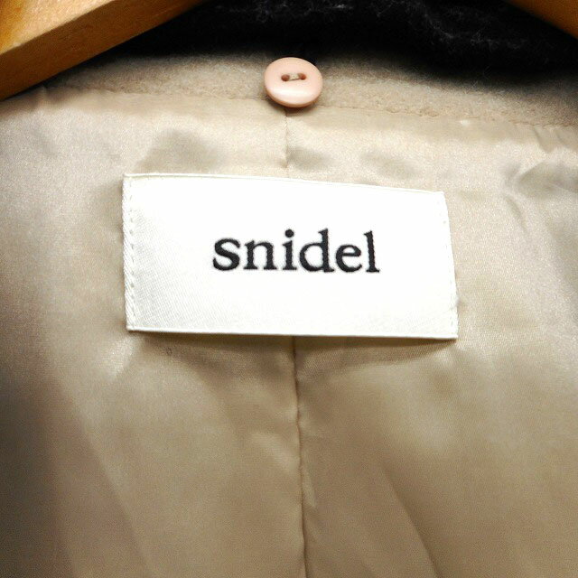 【中古】スナイデル snidel チェスター コート アウター ショート ウール 無地 F ベージュ /NT5 レディース 【ベクトル 古着】 230908