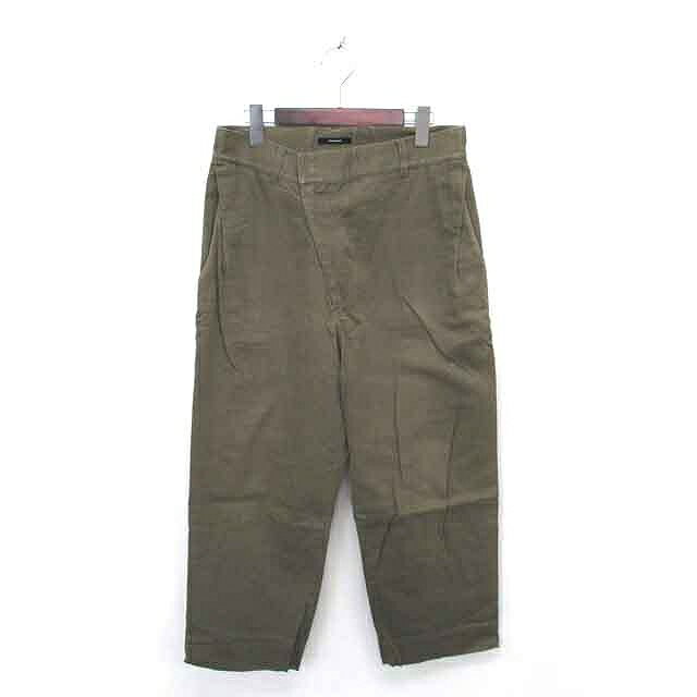 【中古】ジャーナルスタンダード JOURNAL STANDARD ハイウエスト デニム パンツ ロング ジップフライ 40 カーキ /TT27 レディース 【ベクトル 古着】 230915