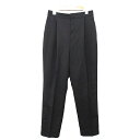 【中古】スライ SLY センタープレス パンツ テーパード シンプル タック 2 ダークグレー 灰 /HT35 レディース 【ベクトル 古着】 230929