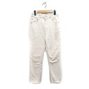 【中古】スライ SLY JEANS スリム パンツ ストレッチ 無地 ロング 25 オフホワイト 白 /FT8 レディース 【ベクトル 古着】 231002