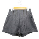 【中古】ページボーイ PAGE BOY アリシア alicia キュロット ショート パンツ 装飾 タック ウール混 F グレー 灰 /HT2 レディース 【ベクトル 古着】 231006
