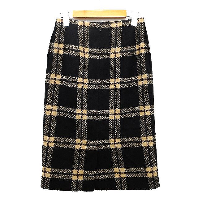【中古】ロペピクニック ROPE Picnic ニット スカート タイト チェック 柄 ウール混 36 ブラック 黒 /HT15 レディース 【ベクトル 古着】 231019 vectorpremium-17664280 ブランド古着ベクトルプレミアム店 サンプル画像2