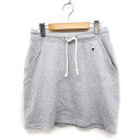 【中古】チャンピオン CHAMPION スウエット 台形スカート ミニ ロゴマーク コットン 綿 M グレー 灰 /FT29 レディース 【ベクトル 古着】 231130(4)