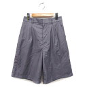 【中古】ページボーイ PAGE BOY キュロット パンツ ショート ワイド タック ジップフライ F グレー /NT11 レディース 【ベクトル 古着】 23...