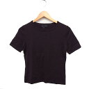 【中古】アンタイトル UNTITLED 半袖 ニット セーター 丸首 無地 ウール 2 ブラウン 茶 /FT20 レディース 【ベクトル 古着】 240118(4)