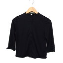 【中古】LYNN HOLYNN ジップアップ ジャケット アウター 七分袖 無地 ブラック 黒 /FT18 レディース 【ベクトル 古着】 240417(4)