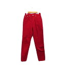 【中古】ラングラー WRANGLER Gals デニム ジーンズ センタープレス シンプル レッド 赤 /KT14 レディース 【ベクトル 古着】 240518