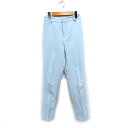 【中古】ベースメント BASEMENT テーパード パンツ センタープレス 無地 S ライトブルー /FT49 レディース 【ベクトル 古着】 240615