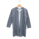 【中古】ロペピクニック ROPE Picnic カーディガン ニット ロング オープン スリット 長袖 38 グレー /NT13 レディース 【ベクトル 古着】 240826