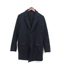 【中古】チャオパニック CIAOPANIC チェスター コート アウター ミドル スリット 中綿 キルティング S チャコールグレー /NT21 メンズ 【ベクトル 古着】 240918(4)