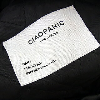 【中古】チャオパニック CIAOPANIC チェスター コート アウター ミドル スリット 中綿 キルティング S チャコールグレー /NT21 メンズ 【ベクトル 古着】 240918