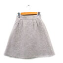 【中古】プロポーション ボディドレッシング PROPORTION BODY DRESSING 台形 スカート ギャザー ミニ 花柄 1 ベージュ /KT37 レ...