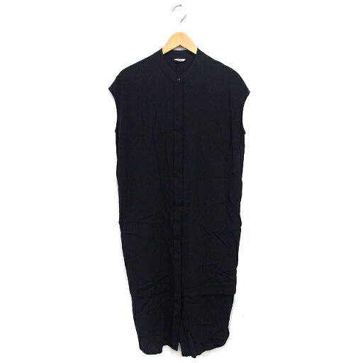 【中古】ジルキー JILKY シャツワンピース Iライン ロング マキシ丈 フレンチスリーブ 比翼仕立て ギャザー スリット 半袖 F 黒 ブラック /NT24 レディース 【ベクトル 古着】 241014 【中古】ジルキー JILKY シャツワンピース Iライン ロング マキシ丈 フレンチスリーブ 比翼仕立て ギャザー スリット 半袖 F 黒 ブラック /NT24 レディース 【ベクトル 古着】 241014
