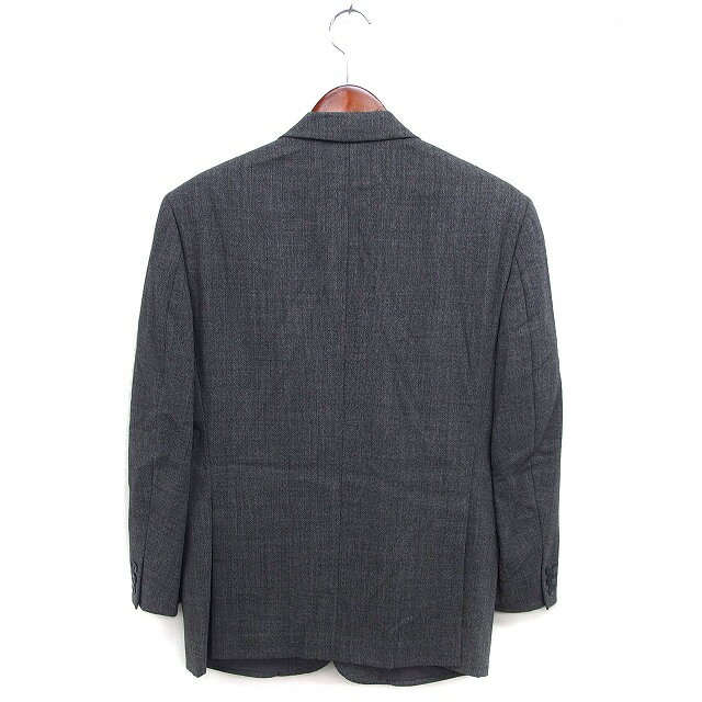 【中古】トロージャン TROJAN テーラード ジャケット アウター ウール 背抜き スリット 160 チャコールグレー /NT7 メンズ 【ベクトル 古着】 241017