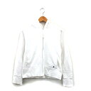 【中古】ジルスチュアート JILL STUART パーカー ジップアップ フード コットン シンプル M ホワイト 白 /KT19 レディース 【ベクトル 古着】 241012(4)