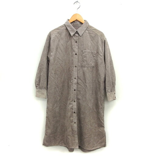 【中古】グローバルワーク GLOBAL WORK シャツワンピース コーデュロイ ゆったり スリット ステンカラー タック 長袖 M 茶 ブラウン /NT8 レディース 【ベクトル 古着】 241104 【中古】グローバルワーク GLOBAL WORK シャツワンピース コーデュロイ ゆったり スリット ステンカラー タック 長袖 M 茶 ブラウン /NT8 レディース 【ベクトル 古着】 241104