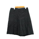 【中古】22オクトーブル 22 OCTOBRE キュロット パンツ ギャザー ウール シンプル 40 チャコールグレー /KT34 レディース 【ベクトル 古着...