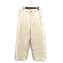 【中古】センスオブプレイス バイ アーバンリサーチ Sense of Place by Urban Research チノパン ワイド チノパンツ コットン 綿 薄手 シンプル ジップフライ M ベージュ /NT12 メンズ 【ベクトル 古着】 241107(4)