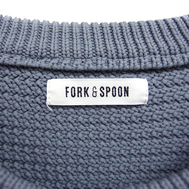 【中古】アーバンリサーチ ドアーズ URBAN RESEARCH DOORS FORK＆SPOON クルーネック ニット セーター 長袖 無地 5 グレー 灰 /FT49 メンズ 【ベクトル 古着】 241127
