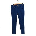 【中古】アズールバイマウジー AZUL by moussy アズールベーシック AZUL basic スキニー スリム パンツ 無地 コットン 綿 M ブルー ...