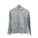 【中古】ドレステリア DRESSTERIOR ジップアップ パーカー フード 裏起毛 コットン 1 グレー 灰 /KT20 レディース 【ベクトル 古着】 241202