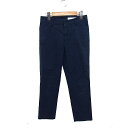 【中古】イッツインターナショナル I.T.'S. international クロップド パンツ 無地 コットン 綿 S ネイビー 紺 /FT16 レディース ...