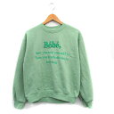 【中古】ラックヴェール LAC-VERT トレーナー スウェット 裏起毛 刺繍 F グリーン 緑 /KT28 レディース 【ベクトル 古着】 241213