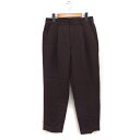 【中古】WYM LIDNM ウィム バイ リドム ワンタック テーパードパンツ アンクル丈 無地 S ブラウン 茶 /FT3 メンズ 【ベクトル 古着】 241228(4)