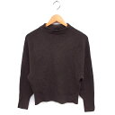 【中古】グリーンレーベルリラクシング ユナイテッドアローズ green label relaxing モックネック ニット セーター リブ ウール混 無地 長袖 茶 ブラウン /NT18 レディース 【ベクトル 古着】 250113(4)